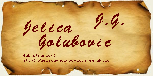 Jelica Golubović vizit kartica